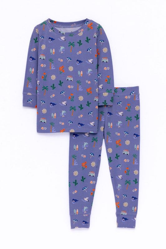 San Diego - CloudBlend™ Long Sleeve Pajamas Set